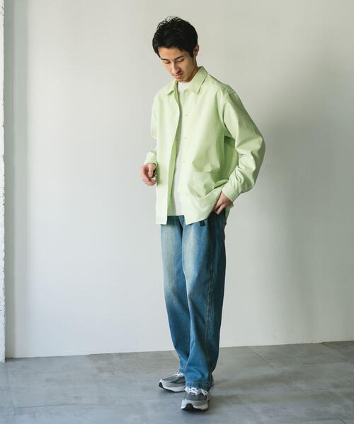 URBAN RESEARCH DOORS（アーバンリサーチドアーズ）の「『XLサイズ/WEB限定』『UR TECH DRYLUXE』 LONG-SLEEVE SHIRTS（シャツ/ブラウス・メンズ・グリーン/ベージュ系その他/ネイビー/グリーン系その他・LARGE/MEDIUM/X-LARGE）」の8枚目の写真