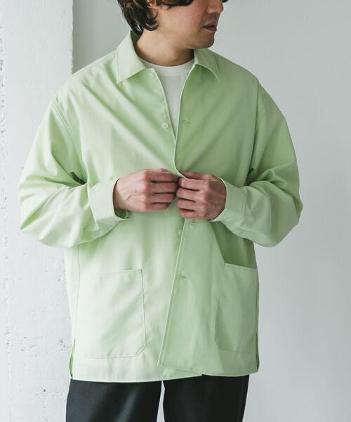 URBAN RESEARCH DOORS（アーバンリサーチドアーズ）の「『XLサイズ/WEB限定』『UR TECH DRYLUXE』 LONG-SLEEVE SHIRTS（シャツ/ブラウス・メンズ・グリーン/ベージュ系その他/ネイビー/グリーン系その他・LARGE/MEDIUM/X-LARGE）」の5枚目の写真