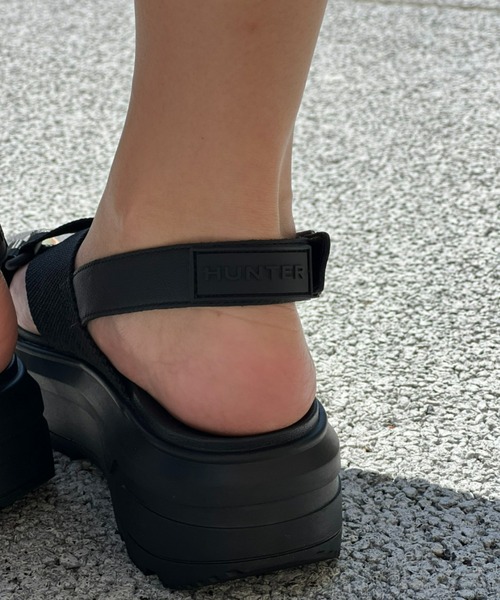 【HUNTER】CITY REBEL SANDAL サンダル HUNTER】 U CITY REBEL WEBBING CROSS-OVER SANDAL シティ