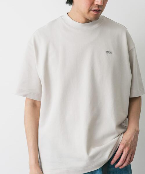 LACOSTE（ラコステ）の「『別注』LACOSTE×DOORS　moss stitch ShortSleeve T-shirts（Tシャツ/カットソー・メンズ・パープル/アイボリー/グリーン/ネイビー/カーキ/スミクロ・5/4/3）」の13枚目の写真