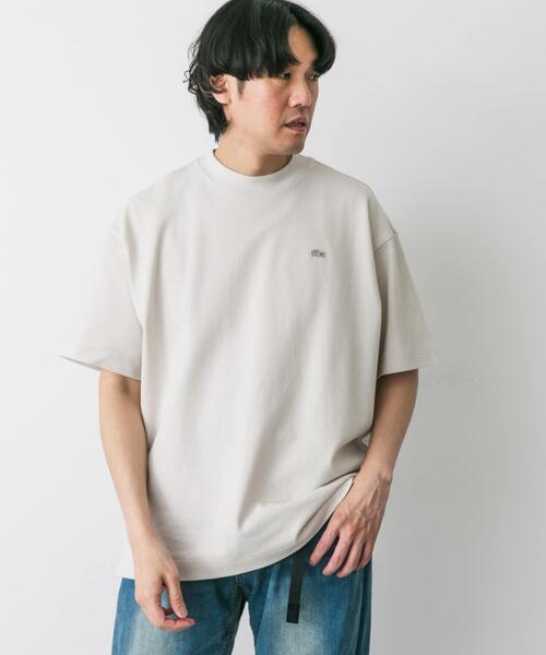 LACOSTE（ラコステ）の「『別注』LACOSTE×DOORS　moss stitch ShortSleeve T-shirts（Tシャツ/カットソー・メンズ・パープル/アイボリー/グリーン/ネイビー/カーキ/スミクロ・5/4/3）」の16枚目の写真