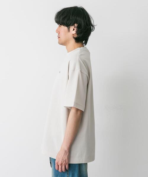 LACOSTE（ラコステ）の「『別注』LACOSTE×DOORS　moss stitch ShortSleeve T-shirts（Tシャツ/カットソー・メンズ・パープル/アイボリー/グリーン/ネイビー/カーキ/スミクロ・5/4/3）」の21枚目の写真
