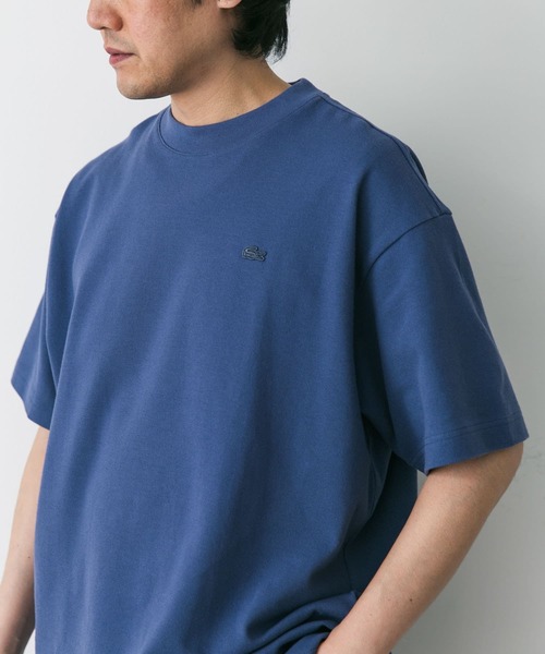 新品　別注　LACOSTE×DOORS　長袖Tシャツ　アイボリー　Lサイズ セール】 『別注』LACOSTE×DOORS thick pique crew long-sleeve