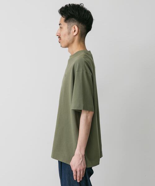 LACOSTE（ラコステ）の「『別注』LACOSTE×DOORS　moss stitch ShortSleeve T-shirts（Tシャツ/カットソー・メンズ・パープル/アイボリー/グリーン/ネイビー/カーキ/スミクロ・5/4/3）」の9枚目の写真