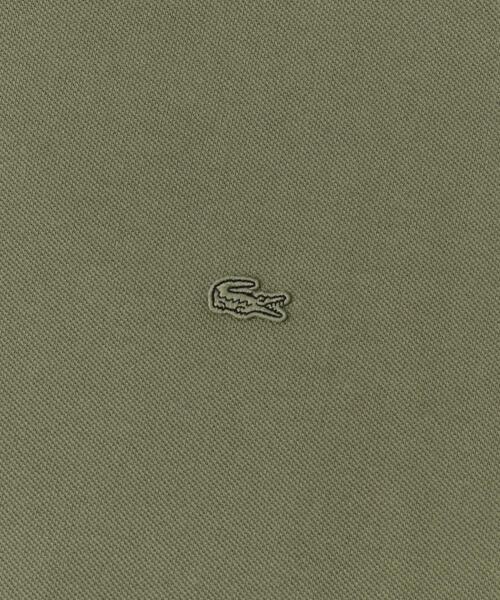 LACOSTE（ラコステ）の「『別注』LACOSTE×DOORS　moss stitch ShortSleeve T-shirts（Tシャツ/カットソー・メンズ・パープル/アイボリー/グリーン/ネイビー/カーキ/スミクロ・5/4/3）」の12枚目の写真