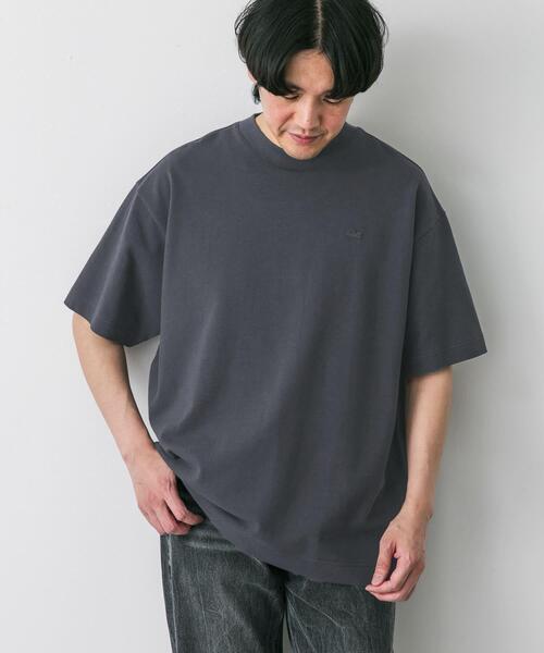 LACOSTE（ラコステ）の「『別注』LACOSTE×DOORS　moss stitch ShortSleeve T-shirts（Tシャツ/カットソー・メンズ・パープル/アイボリー/グリーン/ネイビー/カーキ/スミクロ・5/4/3）」の15枚目の写真