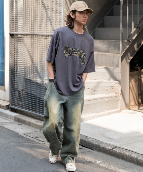 WEGO(ウィゴー)の「WEGO/ダメージアップリケグラフィックT(Tシャツ/カットソー・メンズ・ホワイト/ブラック/スミクロ・LARGE/MEDIUM)」の6枚目の写真