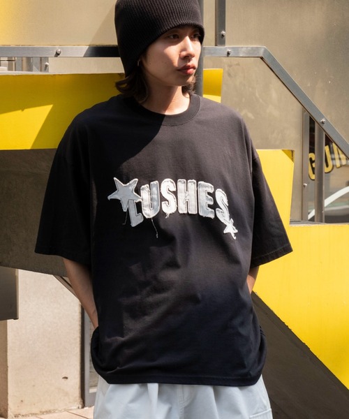WEGO(ウィゴー)の「WEGO/ダメージアップリケグラフィックT(Tシャツ/カットソー・メンズ・ホワイト/ブラック/スミクロ・LARGE/MEDIUM)」の13枚目の写真
