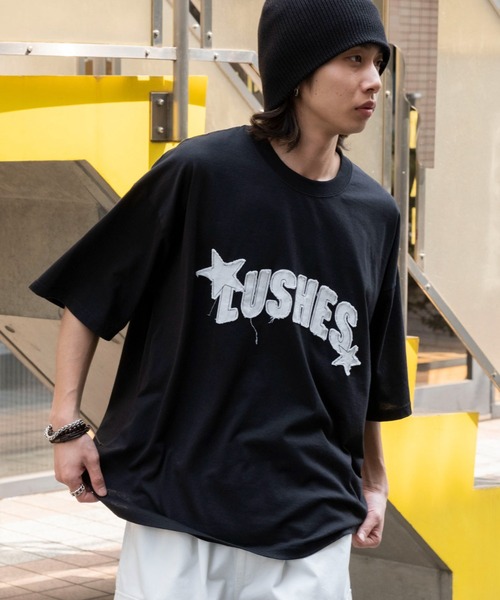WEGO(ウィゴー)の「WEGO/ダメージアップリケグラフィックT(Tシャツ/カットソー・メンズ・ホワイト/ブラック/スミクロ・LARGE/MEDIUM)」の15枚目の写真