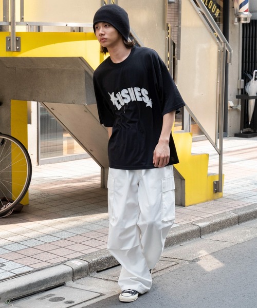 WEGO(ウィゴー)の「WEGO/ダメージアップリケグラフィックT(Tシャツ/カットソー・メンズ・ホワイト/ブラック/スミクロ・LARGE/MEDIUM)」の16枚目の写真