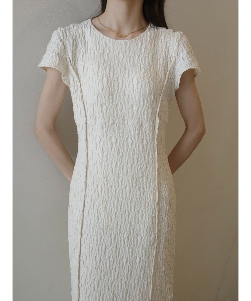 amel（エイメル）の「エンボスラインフレンチスリーブドレス/アイボリー（ワンピース・レディース・アイボリー・FREE）」の11枚目の写真