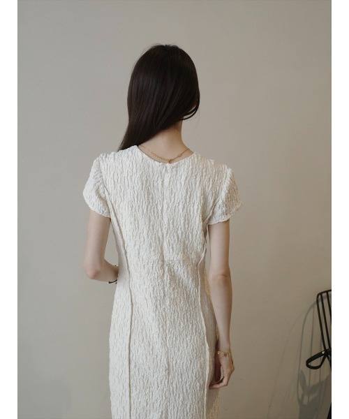 amel（エイメル）の「エンボスラインフレンチスリーブドレス/アイボリー（ワンピース・レディース・アイボリー・FREE）」の14枚目の写真