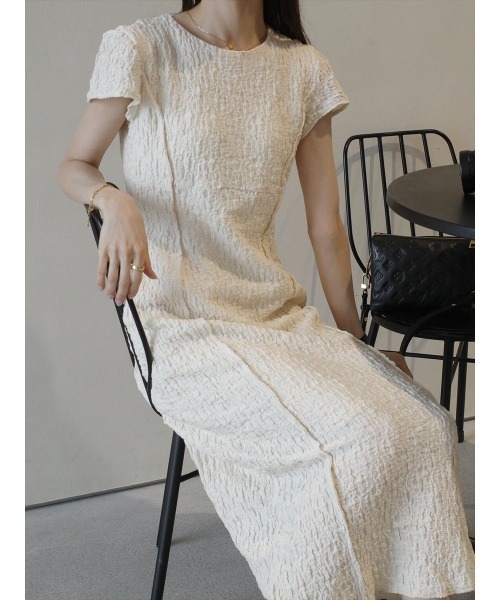 amel（エイメル）の「エンボスラインフレンチスリーブドレス/アイボリー（ワンピース・レディース・アイボリー・FREE）」の15枚目の写真