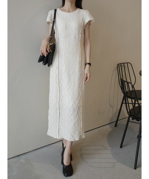 amel（エイメル）の「エンボスラインフレンチスリーブドレス/アイボリー（ワンピース・レディース・アイボリー・FREE）」の19枚目の写真