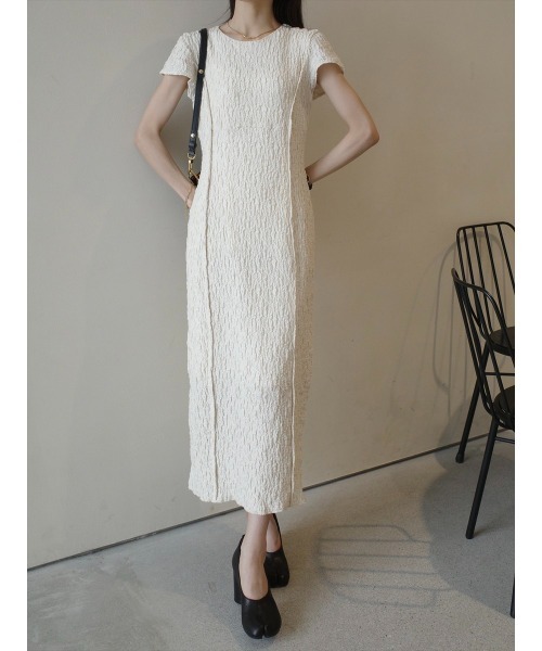 amel（エイメル）の「エンボスラインフレンチスリーブドレス/アイボリー（ワンピース・レディース・アイボリー・FREE）」の21枚目の写真