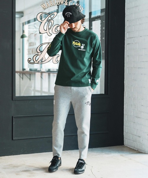 seventy seven(セブンティセブン)の「mlt5170-heavy onz USA cotton L-S t-shirts (77rabbit) ロンT(Tシャツ/カットソー・メンズ・グリーン/ホワイト/ブラック・S/M/L/XL)」の14枚目の写真