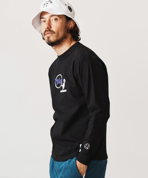 seventy seven(セブンティセブン)の「mlt5170-heavy onz USA cotton L-S t-shirts (77rabbit) ロンT(Tシャツ/カットソー・メンズ・グリーン/ホワイト/ブラック・S/M/L/XL)」の15枚目の写真