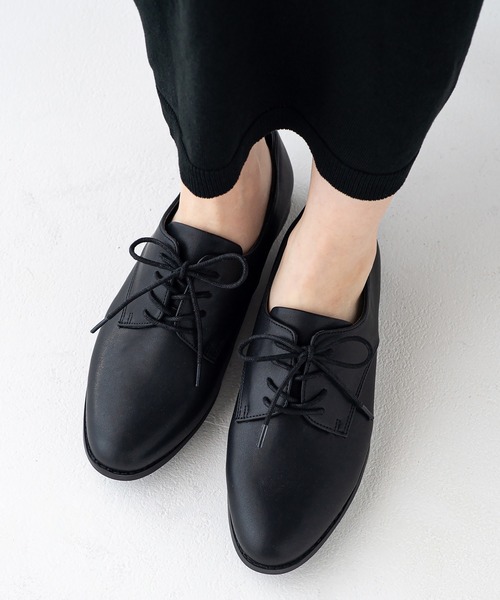 JELLY BEANS（ジェリービーンズ）の「【晴雨兼用】【防水・撥水】【生活防水】【滑りにくい】【雨の日】【通勤靴】【レイン対応】レースアップレインシューズ (404-59083)JELLY BEANS(ジェリービーンズ)（レインシューズ・レディース・グレー/ブラック/アイボリー/ブラック系その他・22.5/24.5/24/23.5/23）」の3枚目の写真