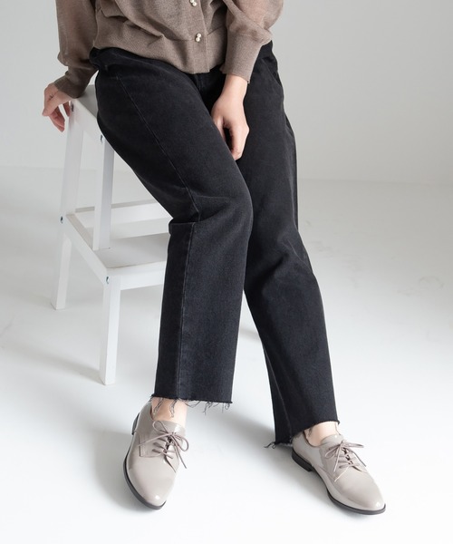 JELLY BEANS（ジェリービーンズ）の「【晴雨兼用】【防水・撥水】【生活防水】【滑りにくい】【雨の日】【通勤靴】【レイン対応】レースアップレインシューズ (404-59083)JELLY BEANS(ジェリービーンズ)（レインシューズ・レディース・グレー/ブラック/アイボリー/ブラック系その他・22.5/24.5/24/23.5/23）」の6枚目の写真