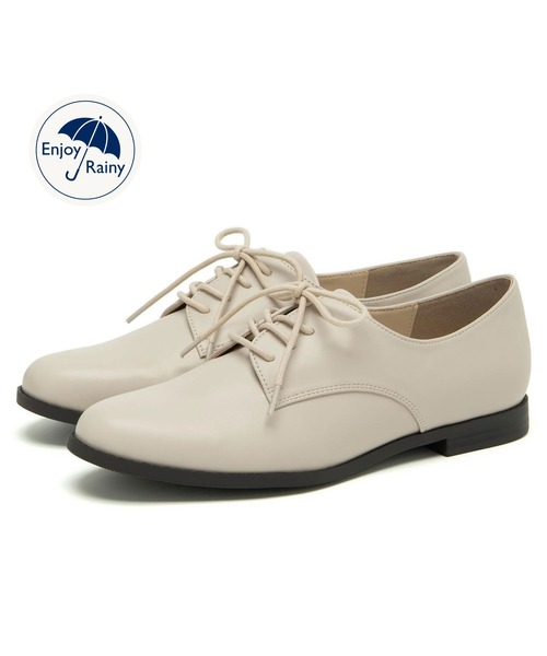 JELLY BEANS（ジェリービーンズ）の「【晴雨兼用】【防水・撥水】【生活防水】【滑りにくい】【雨の日】【通勤靴】【レイン対応】レースアップレインシューズ (404-59083)JELLY BEANS(ジェリービーンズ)（レインシューズ・レディース・グレー/ブラック/アイボリー/ブラック系その他・22.5/24.5/24/23.5/23）」の16枚目の写真