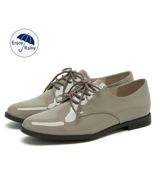 JELLY BEANS（ジェリービーンズ）の「【晴雨兼用】【防水・撥水】【生活防水】【滑りにくい】【雨の日】【通勤靴】【レイン対応】レースアップレインシューズ (404-59083)JELLY BEANS(ジェリービーンズ)（レインシューズ・レディース・グレー/ブラック/アイボリー/ブラック系その他・22.5/24.5/24/23.5/23）」の18枚目の写真