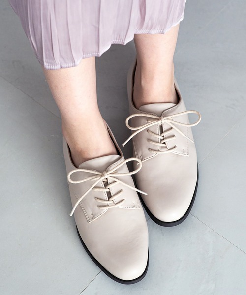 JELLY BEANS（ジェリービーンズ）の「【晴雨兼用】【防水・撥水】【生活防水】【滑りにくい】【雨の日】【通勤靴】【レイン対応】レースアップレインシューズ (404-59083)JELLY BEANS(ジェリービーンズ)（レインシューズ・レディース・グレー/ブラック/アイボリー/ブラック系その他・22.5/24.5/24/23.5/23）」の21枚目の写真