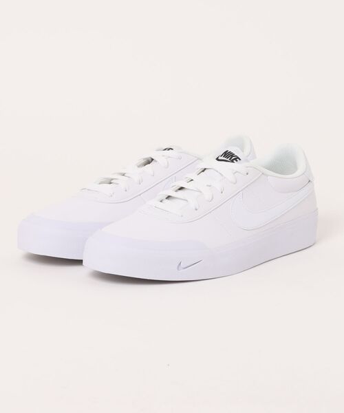 NIKE(ナイキ)の「《NIKE》コート ショット(スニーカー・メンズ・ホワイト×ホワイト/ホワイト×ブラウン/ホワイト×ブラック/ブラック×ブラック/ブラック×ホワイト/ホワイト×グリーン/ホワイト系その他/ブラック系その他・25.5cm/26.0cm/26.5cm/27.0cm/27.5cm/28.0cm/25.0cm/29.0cm/30.0cm)」の2枚目の写真