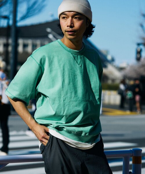 JOURNAL STANDARD relume（ジャーナルスタンダード　レリューム）の「《追加》【60's】ヴィンテージピグメント ライトスウェットT（Tシャツ/カットソー・メンズ・パープル/ブラック/イエロー/ベージュ系その他/ピンク/ダークグリーン・LARGE/MEDIUM）」の18枚目の写真