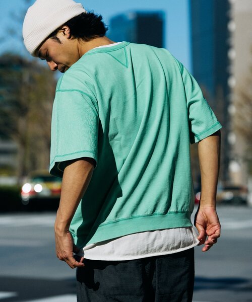 JOURNAL STANDARD relume（ジャーナルスタンダード　レリューム）の「《追加》【60's】ヴィンテージピグメント ライトスウェットT（Tシャツ/カットソー・メンズ・パープル/ブラック/イエロー/ベージュ系その他/ピンク/ダークグリーン・LARGE/MEDIUM）」の19枚目の写真