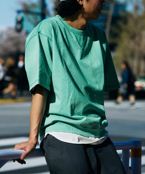 JOURNAL STANDARD relume（ジャーナルスタンダード　レリューム）の「《追加》【60's】ヴィンテージピグメント ライトスウェットT（Tシャツ/カットソー・メンズ・パープル/ブラック/イエロー/ベージュ系その他/ピンク/ダークグリーン・LARGE/MEDIUM）」の21枚目の写真