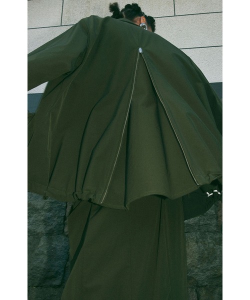 DRAWSTRING BACK ZIP JK（テーラードジャケット）｜OMMO（オーエム