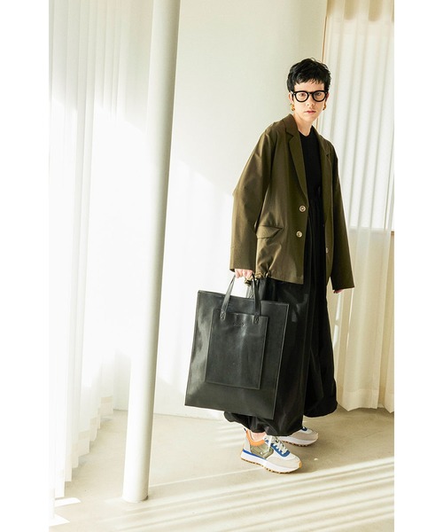 DRAWSTRING BACK ZIP JK（テーラードジャケット）｜OMMO（オーエム