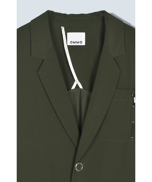 DRAWSTRING BACK ZIP JK（テーラードジャケット）｜OMMO（オーエム