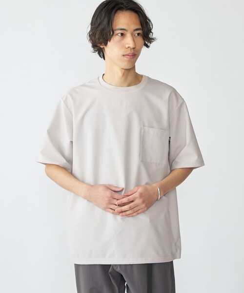 SHIPS(シップス)の「SHIPS: AirShade ショートスリーブ Tシャツ(Tシャツ/カットソー・メンズ・チャコールグレー/ベージュ/ネイビー/ブルー系・SMALL/MEDIUM/LARGE/X-LARGE)」の3枚目の写真