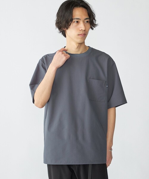 SHIPS(シップス)の「SHIPS: AirShade ショートスリーブ Tシャツ(Tシャツ/カットソー・メンズ・チャコールグレー/ベージュ/ネイビー/ブルー系・SMALL/MEDIUM/LARGE/X-LARGE)」の2枚目の写真