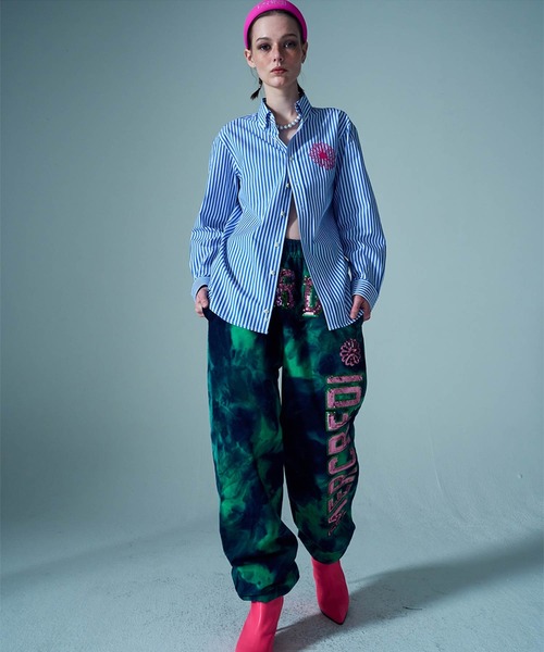 Mardi Mercredi(マルディメクルディ)の「COTTON SHIRT CANDY STRIPE / コットン シャツ キャンディー ストライプ(シャツ/ブラウス・レディース・ブルー/ピンク/ラベンダー・FREE)」の7枚目の写真