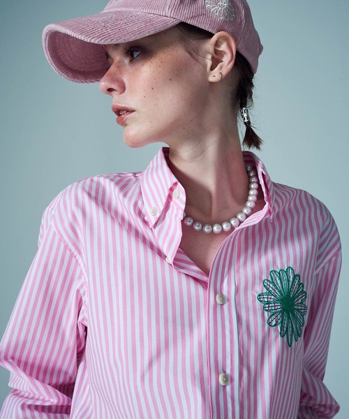 COTTON SHIRT CANDY STRIPE（シャツ/ブラウス）｜Mardi Mercredi