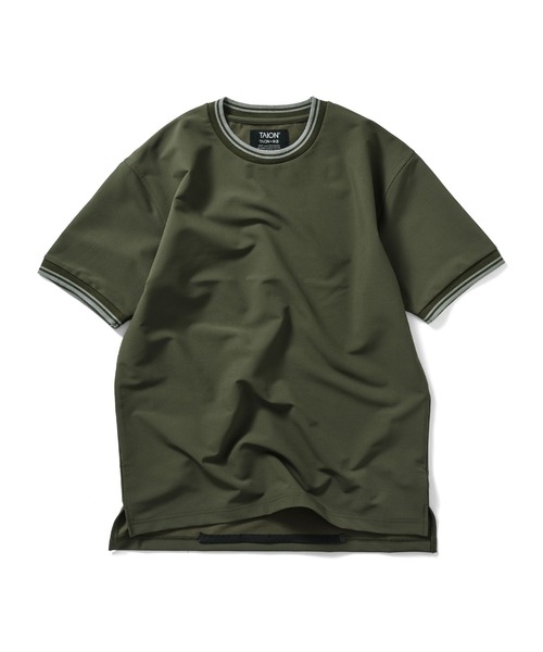 TAION(タイオン)の「【TAION(タイオン)】〈ユニセックス〉ノンダウン ベーシック ハーフスリーブカットソー(Tシャツ/カットソー・メンズ・ブラウン系その他5/ダークネイビー/オフホワイト/ダークオリーブ/ブラック/チャコール/ダークカーキ・L/S/M/XL/XS/2XL)」の6枚目の写真