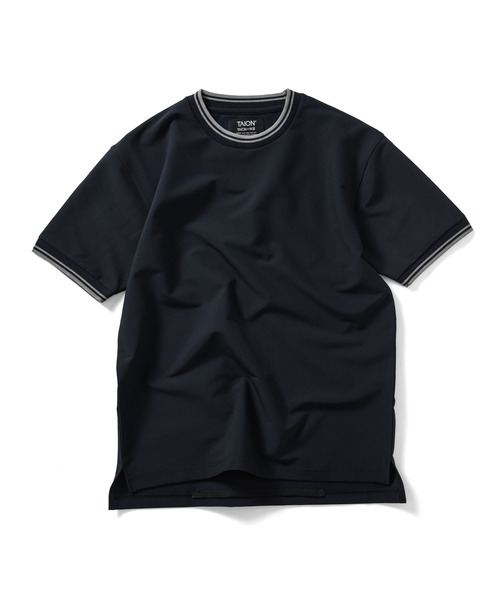 TAION(タイオン)の「【TAION(タイオン)】〈ユニセックス〉ノンダウン ベーシック ハーフスリーブカットソー(Tシャツ/カットソー・メンズ・ブラウン系その他5/ダークネイビー/オフホワイト/ダークオリーブ/ブラック/チャコール/ダークカーキ・L/S/M/XL/XS/2XL)」の7枚目の写真