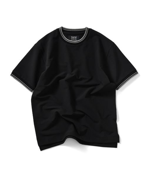 TAION(タイオン)の「【TAION(タイオン)】〈ユニセックス〉ノンダウン ベーシック ハーフスリーブカットソー(Tシャツ/カットソー・メンズ・ブラウン系その他5/ダークネイビー/オフホワイト/ダークオリーブ/ブラック/チャコール/ダークカーキ・L/S/M/XL/XS/2XL)」の3枚目の写真