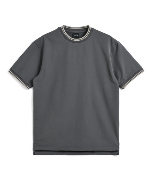 TAION(タイオン)の「【TAION(タイオン)】〈ユニセックス〉ノンダウン ベーシック ハーフスリーブカットソー(Tシャツ/カットソー・メンズ・ブラウン系その他5/ダークネイビー/オフホワイト/ダークオリーブ/ブラック/チャコール/ダークカーキ・L/S/M/XL/XS/2XL)」の9枚目の写真