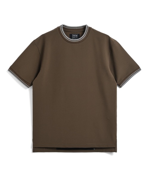 TAION(タイオン)の「【TAION(タイオン)】〈ユニセックス〉ノンダウン ベーシック ハーフスリーブカットソー(Tシャツ/カットソー・メンズ・ブラウン系その他5/ダークネイビー/オフホワイト/ダークオリーブ/ブラック/チャコール/ダークカーキ・L/S/M/XL/XS/2XL)」の10枚目の写真