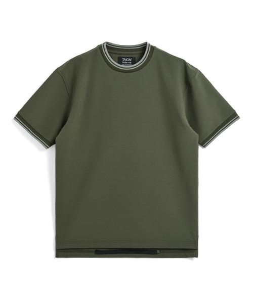 TAION(タイオン)の「【TAION(タイオン)】〈ユニセックス〉ノンダウン ベーシック ハーフスリーブカットソー(Tシャツ/カットソー・メンズ・ブラウン系その他5/ダークネイビー/オフホワイト/ダークオリーブ/ブラック/チャコール/ダークカーキ・L/S/M/XL/XS/2XL)」の11枚目の写真