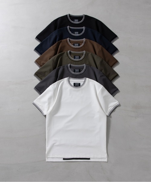 TAION(タイオン)の「【TAION(タイオン)】〈ユニセックス〉ノンダウン ベーシック ハーフスリーブカットソー(Tシャツ/カットソー・メンズ・ブラウン系その他5/ダークネイビー/オフホワイト/ダークオリーブ/ブラック/チャコール/ダークカーキ・L/S/M/XL/XS/2XL)」の14枚目の写真