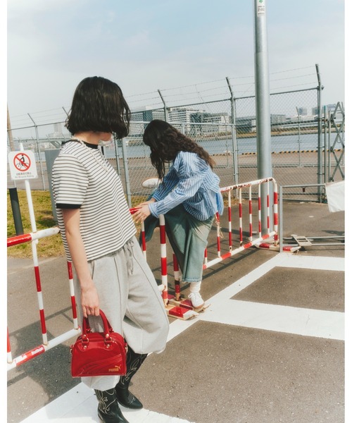 LILY BROWN（リリーブラウン）の「スカーフスタイルLily BearTシャツ（Tシャツ/カットソー・レディース・ブルー/その他/ブラック/イエロー/ホワイト・FREE）」の9枚目の写真