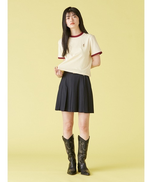 LILY BROWN（リリーブラウン）の「スカーフスタイルLily BearTシャツ（Tシャツ/カットソー・レディース・ブルー/その他/ブラック/イエロー/ホワイト・FREE）」の18枚目の写真