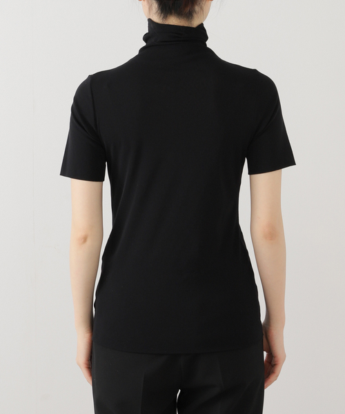 EDIT. FOR LULU（エディットフォールル）の「【Pierre Mantoux/ピエールマントゥー】シアータートルハーフスリーブTEE（Tシャツ/カットソー・レディース・ホワイト/ブラック・SMALL）」の14枚目の写真