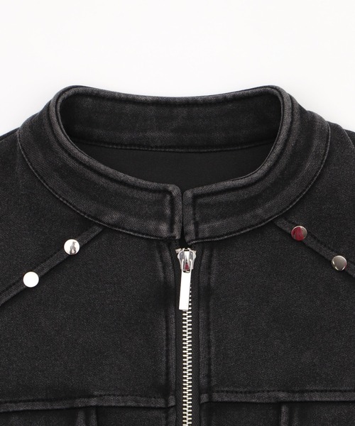 Figments（フィグメンツ）の「ライトバイカー半袖ジャケット（その他アウター・レディース・スミクロ・FREE）」の4枚目の写真