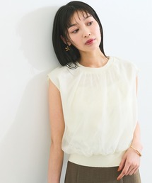 【接触冷感】楊柳シアードッキングカットプルオーバー