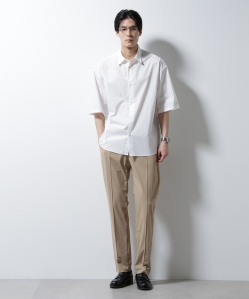 NANO universe(ナノユニバース)の「「N TROUSERS PREMIUM」クールタッチ4WAYストレッチパンツ撥水(セットアップ可)(スラックス・メンズ・ブラック/ベージュ・L/M/S)」の4枚目の写真
